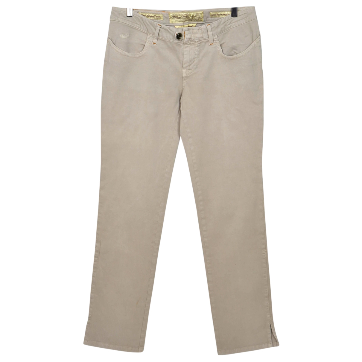 Straight pants Jacob \u0026 Co Beige size 44 